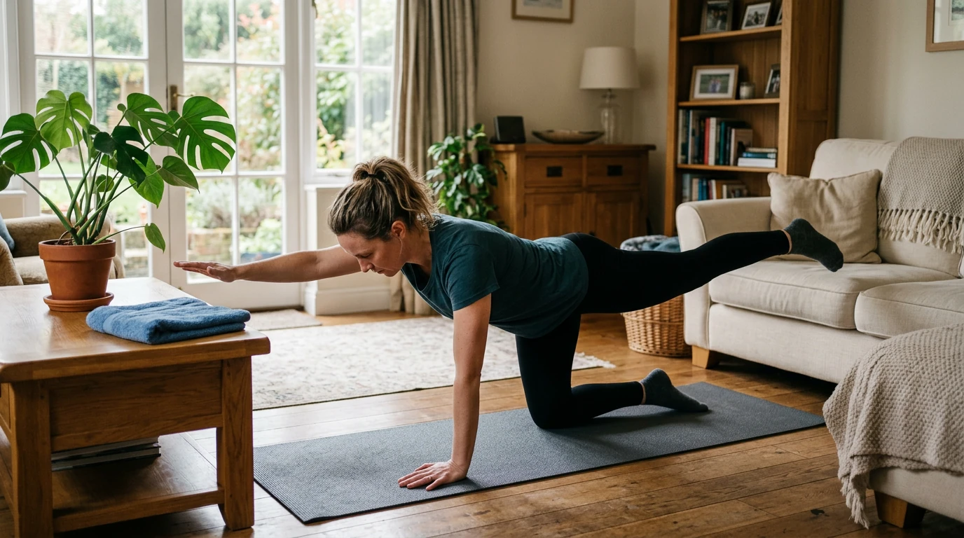 A Beginner Home Core Routine for Busy Days